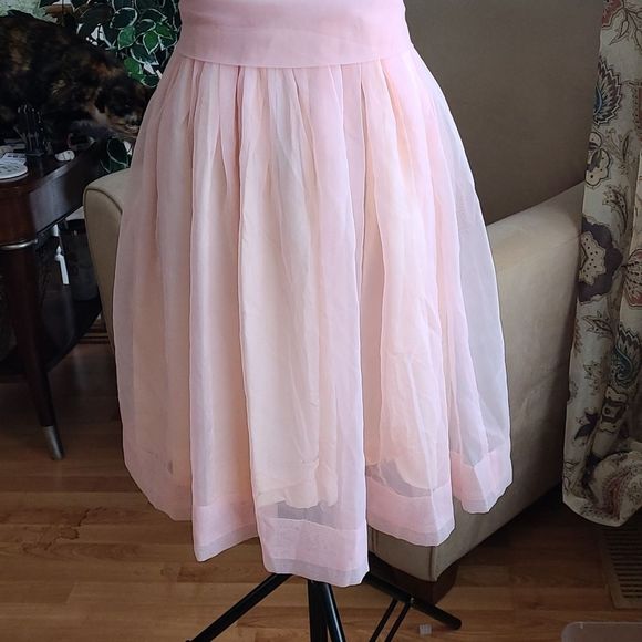Vintage 50s 60s Tempo Togs Montreal Pink Dress Girls - Picture 3 of 12